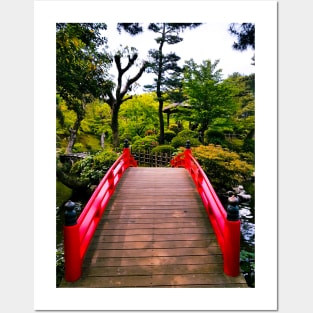 Photography - Japanese red bridge Posters and Art